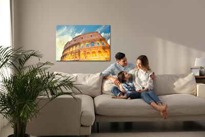 Ljuddämpande tavla - Bottom view of the Colosseum