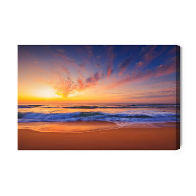 Ljuddämpande tavla - Clouds by the sea