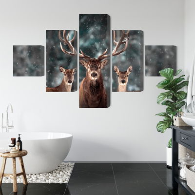 Ljuddämpande tavla - A deer and two does