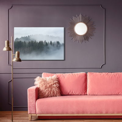 Ljuddämpande tavla - Trees wrapped in fog