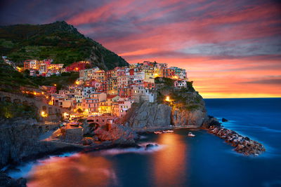 Ljuddämpande tavla - Manarola city in Italy