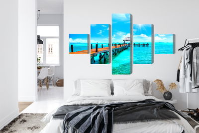 Ljuddämpande tavla - Sunny landscape