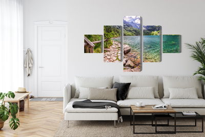 Ljuddämpande tavla - 3d view of the lake