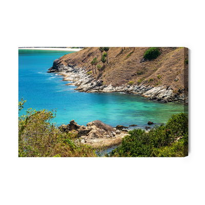 Ljuddämpande tavla - Azure sea and coast