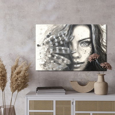 Ljuddämpande tavla - Portrait of a young woman