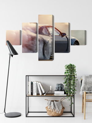 Ljuddämpande tavla - Sports car in a cloud