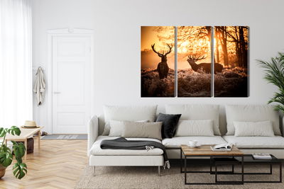 Ljuddämpande tavla - Two deer in the forest