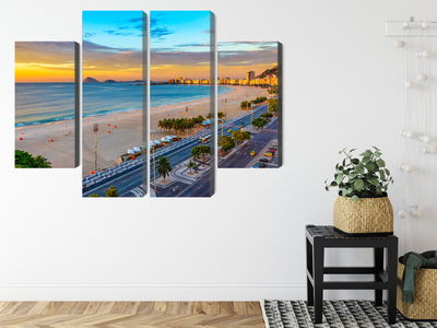 Ljuddämpande tavla - Sunrise view of copacabana