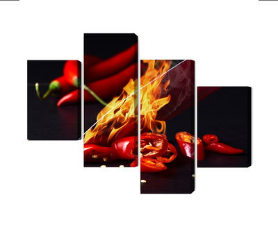 Ljuddämpande tavla - Burning knife