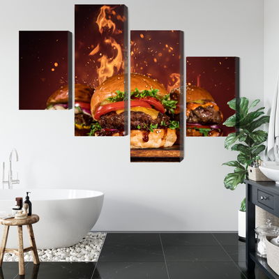 Ljuddämpande tavla - Tasty burgers