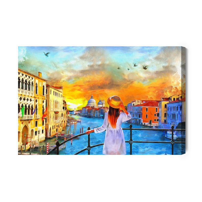 Ljuddämpande tavla - A woman in venice