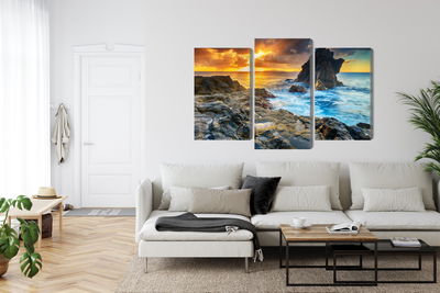 Ljuddämpande tavla - Sunset on the seashore