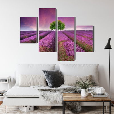 Ljuddämpande tavla - A tree in the middle of a 3d