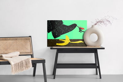 Ljuddämpande tavla - Banana peel and retro