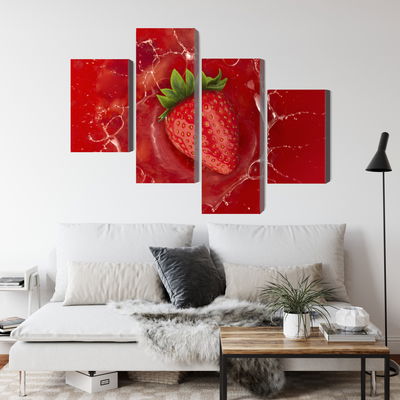 Ljuddämpande tavla - Juicy strawberry