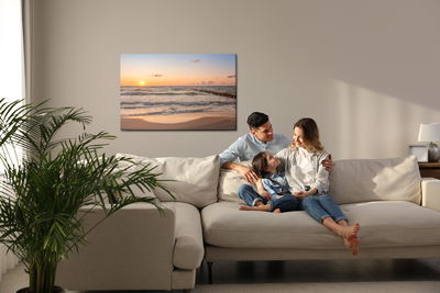 Ljuddämpande tavla - Low tide on the baltic sea