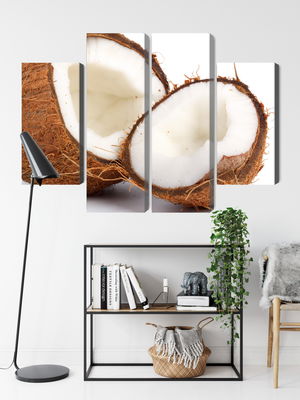 Ljuddämpande tavla - Coconut halves