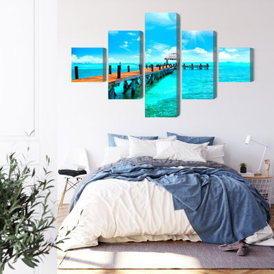 Ljuddämpande tavla - Sunny landscape