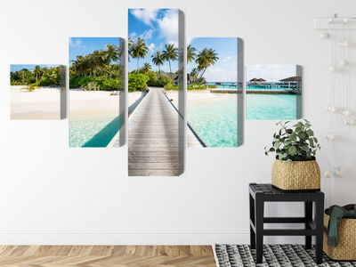 Ljuddämpande tavla - View of the tropical island