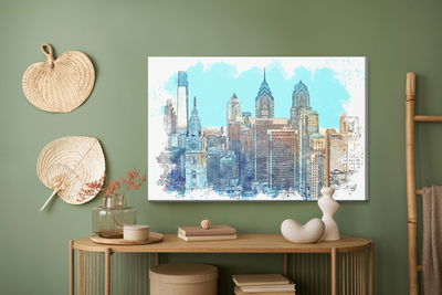 Ljuddämpande tavla - New York city skyscrapers