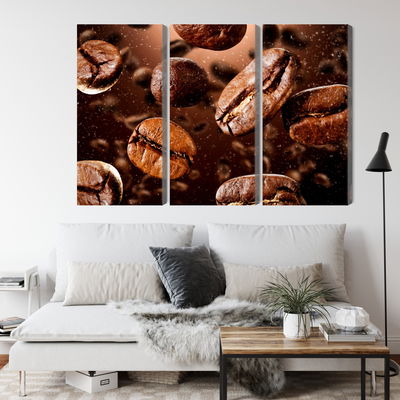 Ljuddämpande tavla - Brown coffee beans