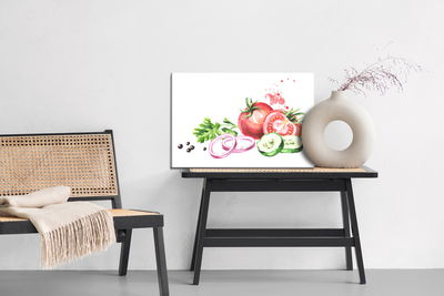 Ljuddämpande tavla - Tomatoes with herbs