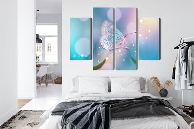 Ljuddämpande tavla - A delicate butterfly