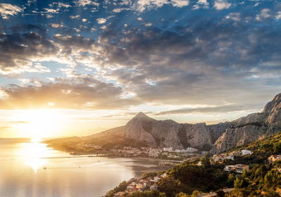 Ljuddämpande tavla - Sunrise over the sea
