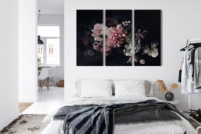 Ljuddämpande tavla - Flowers in vintage style