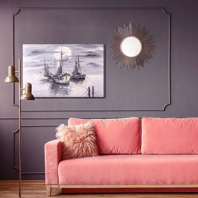 Ljuddämpande tavla - The sea and the ships are