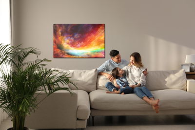 Ljuddämpande tavla - The abstract colors