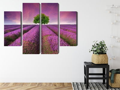 Ljuddämpande tavla - A tree in the middle of a 3d