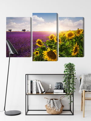 Ljuddämpande tavla - Lavender and sunflower