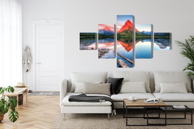 Ljuddämpande tavla - Swiftcurrent lake in the Usa