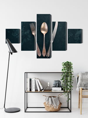 Ljuddämpande tavla - Old cutlery