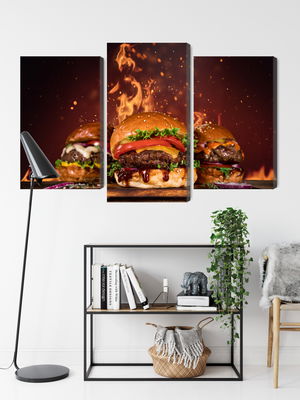 Ljuddämpande tavla - Tasty burgers