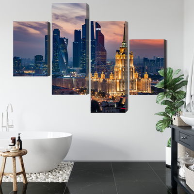 Ljuddämpande tavla - Aerial view of the moscow