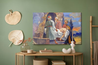 Ljuddämpande tavla - Jesus is placed in the tomb