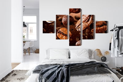 Ljuddämpande tavla - Brown coffee beans