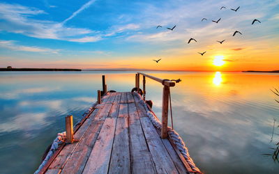 Ljuddämpande tavla - West by the lake