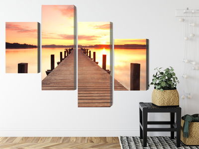 Ljuddämpande tavla - Sunset on the pier