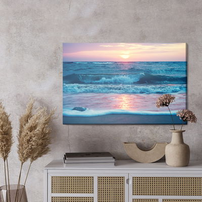 Ljuddämpande tavla - Sunrise at the sea