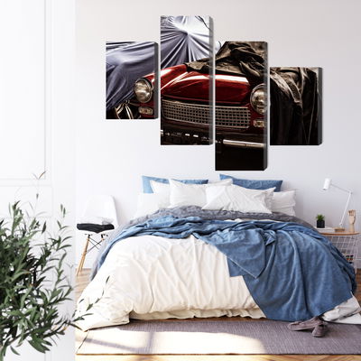 Ljuddämpande tavla - Italian retro car covered