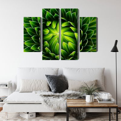 Ljuddämpande tavla - Green plant on a macro scale