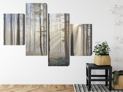 Ljuddämpande tavla - Sunrise in the woods