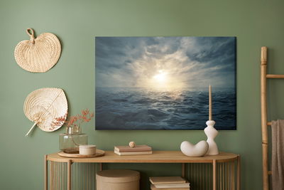 Ljuddämpande tavla - Sunset on a stormy sea