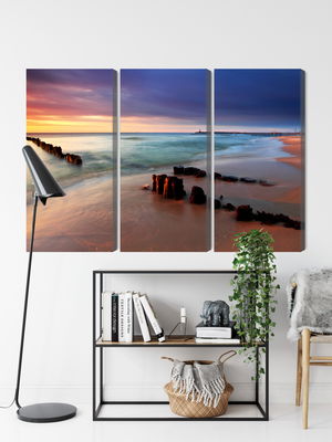 Ljuddämpande tavla - Sunrise over the baltic sea