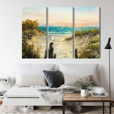 Ljuddämpande tavla - Painted sand dunes