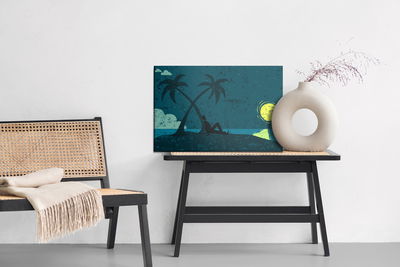 Ljuddämpande tavla - A man on a desert island