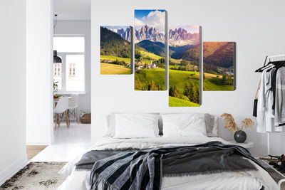 Ljuddämpande tavla - Sunny day in the mountains